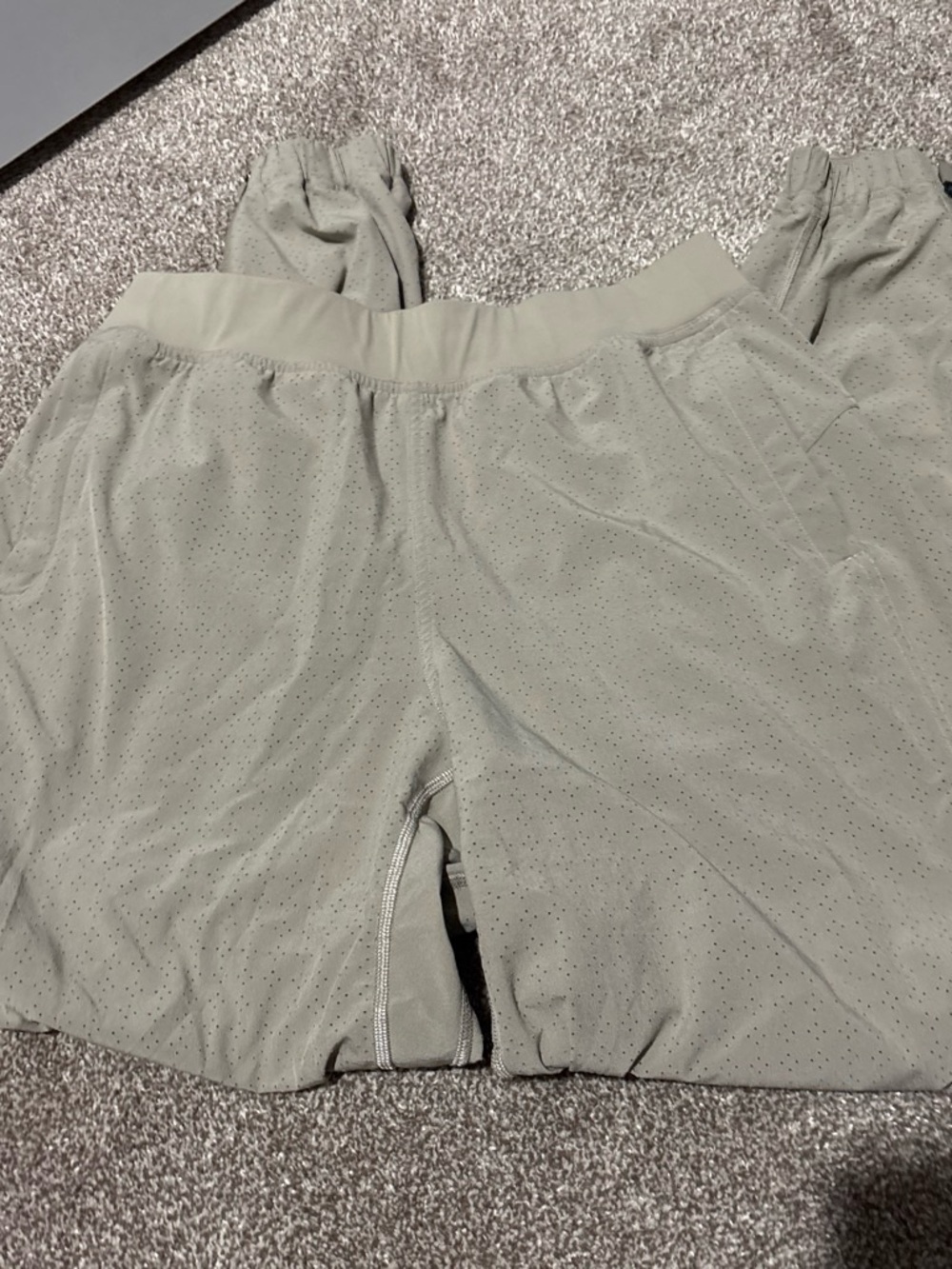 lululemon athletica Light Gray Perforated adaptive state Jogger